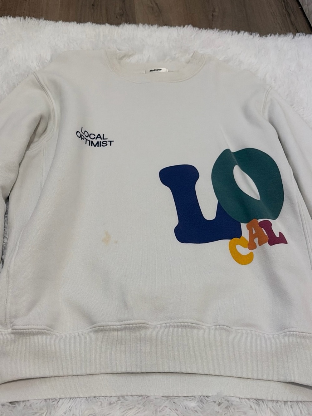 Madhappy Cream Graphic Sweatshirt